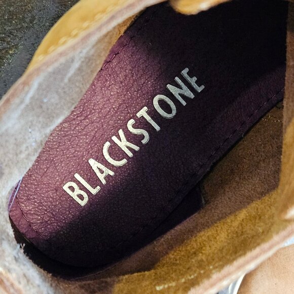 Blackstone Men's "DM-51" Leather/Nubuck High Top Sneakers, Tan, Sz 12 (EU 46) - Picture 15 of 16